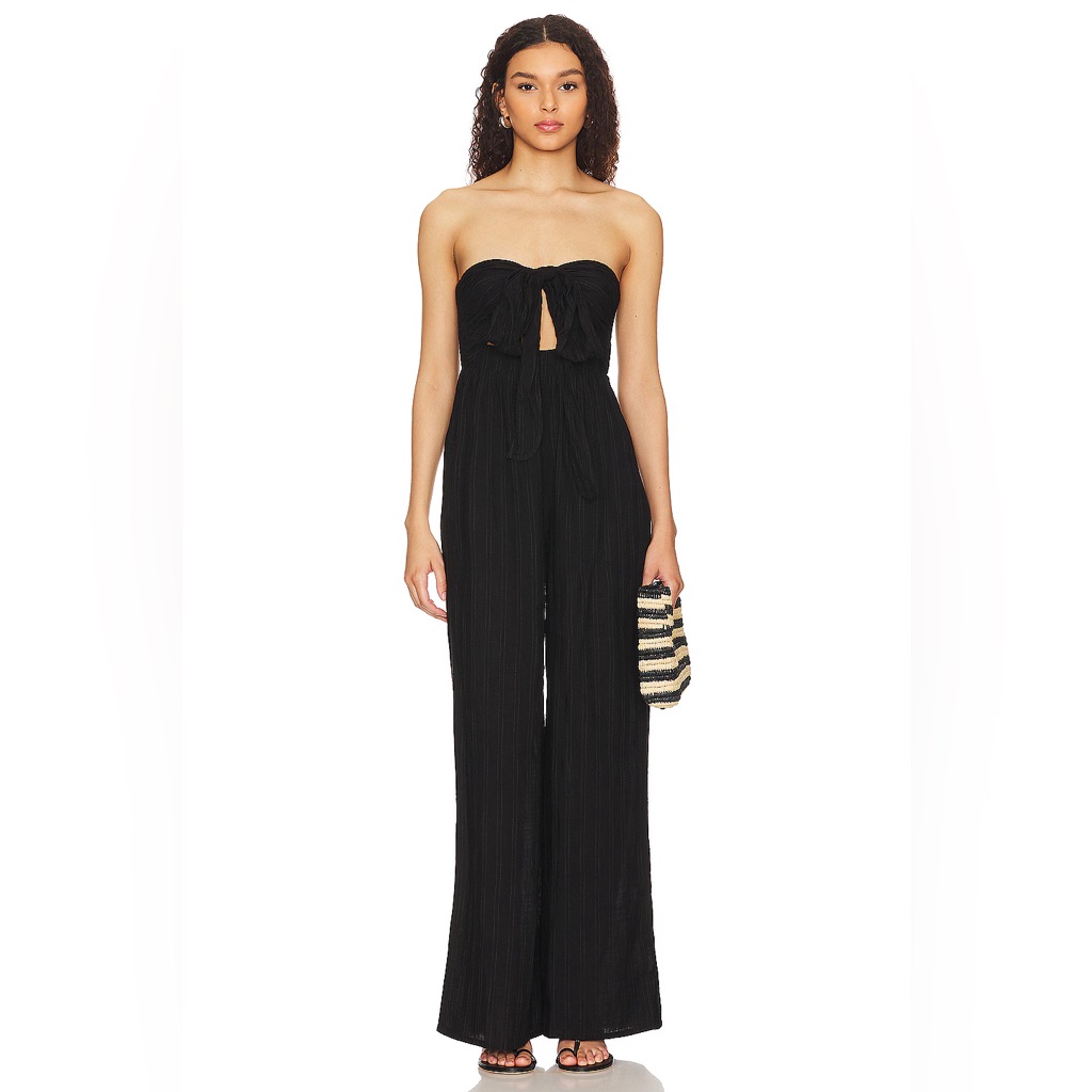 L*Space Kiwanda Jumpsuit Black Size Medium Nwt
